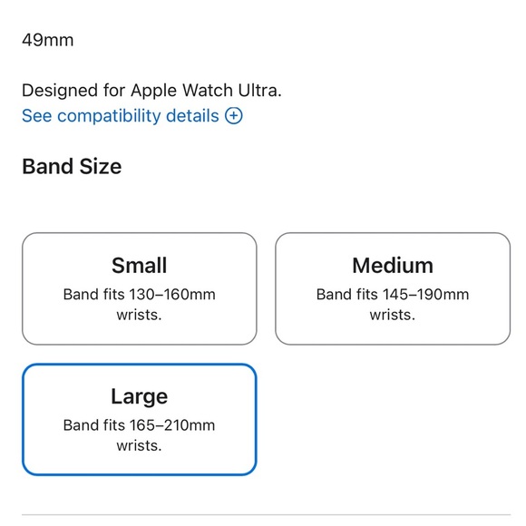 49mm Indigo Alpine Loop - Large - Natural Titanium Finish - Picture 2 of 7
